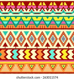 Vector Seamless Tribal Pattern Rough Edges Stock Vector (Royalty Free ...