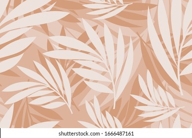 Vector seamless tropical leaves pattern for wallpaper,printing,textile and background