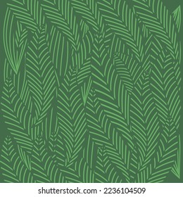 Vector seamless tropical leaves wallpaper, luxury nature leaves, golden banana leaf line design, hand drawn outline design for fabric, print, cover, banner and invitation, vector illustration.