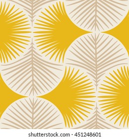 Vector Seamless Tropical Plants Pattern