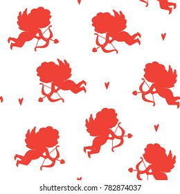 Vector seamless Valentine's day pattern.