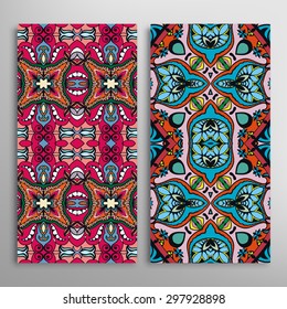 Vector Seamless Vertical Patterns Set Hand Stock Vector (Royalty Free ...