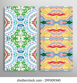 Vector seamless vertical patterns set with hand drawn texture for Wedding, Bridal, Valentine's day or Birthday Invitations. Business Cards, Flayers, Banners, Placards and Posters Design.