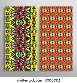Vector seamless vertical patterns set with hand drawn texture for Wedding, Bridal, Valentine's day or Birthday Invitations. Business Cards, Flayers, Banners, Placards and Posters Design.
