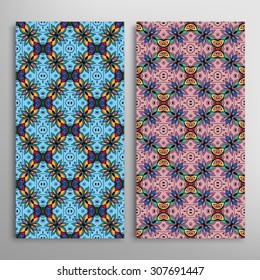 Vector seamless vertical patterns set with hand drawn texture for Wedding, Bridal, Valentine's day or Birthday Invitations. Fabric or paper print, fashion illustration. Abstract geometric background.