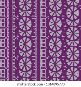 Vector seamless vertical stripes pattern. Monochrome print with hand drawn. Ink textured Japanese background. Ethnic  Bohemian fabric fashion. Endless geo texture