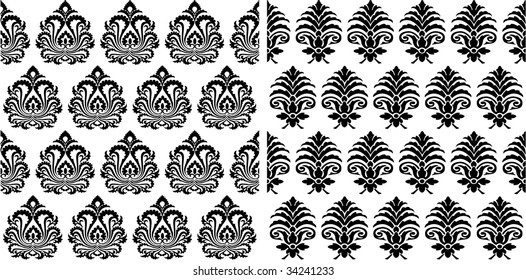 the vector seamless victorian background