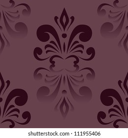 vector seamless vinous pattern with abstract ornate