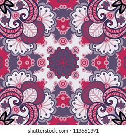 vector seamless vintage floral pattern background