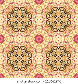vector seamless vintage floral pattern background