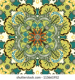 vector seamless vintage floral pattern background