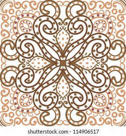 vector seamless vintage floral pattern background