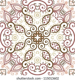 vector seamless vintage floral pattern background