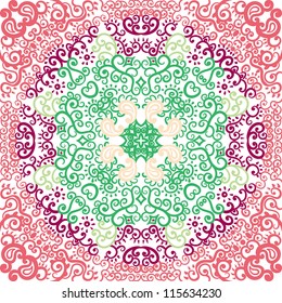 vector seamless vintage floral pattern background