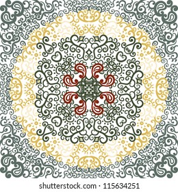 vector seamless vintage floral pattern background