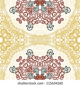 vector seamless vintage floral pattern background