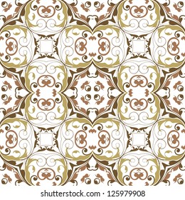vector seamless vintage floral pattern background