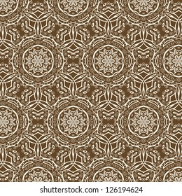 vector seamless vintage floral pattern