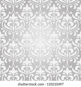 vector seamless  vintage floral  pattern on gradient background, fully editable eps 8 file with clipping masks and pattern in swatch menu