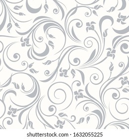 Vector seamless vintage floral pattern.