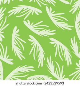 Patrón floral vintage sin fisuras vectorial. Siluetas estilizadas de flores y bayas sobre un fondo beige