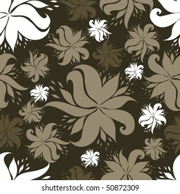 Vector Seamless vintage floral pattern (From my big "Seamless collection")