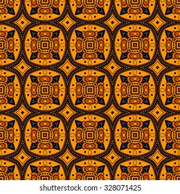 Vector Seamless Vintage Lace Pattern. Hand Drawn Tile Texture, Ethnic Ornament