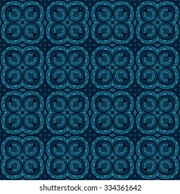Vector Seamless Vintage Lace Pattern. Hand Drawn Tile Texture, Ethnic Ornament