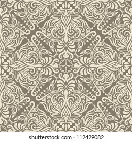 vector seamless vintage pattern, fully editable eps 8 file with clipping mask and pattern in swatch menu