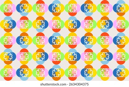 vector seamless vintage patterns color geometric design. Bright abstract fashion backgrounds, retro style. seamless pattern for textile design