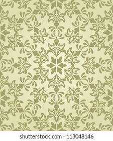 vector seamless vintage wallpaper pattern on gradient background, fully editable eps 8 file with clipping mask and pattern in swatch menu