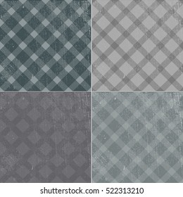 vector seamless vintage-retro texture background pattern tablecloth in a cage