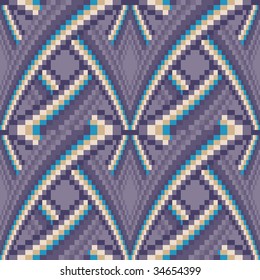 Vector Seamless Violet Tiles Background