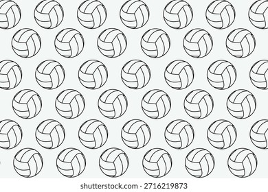 Patrón de voleibol sin costuras de Vector para ropa deportiva