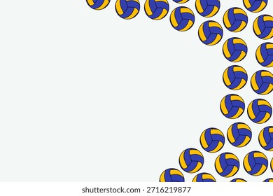 Patrón de voleibol sin costuras de Vector para ropa deportiva