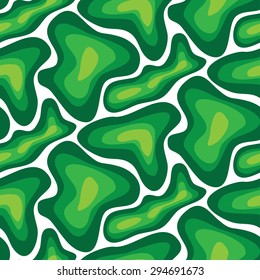 vector seamless wallpaper with green spots on a white background