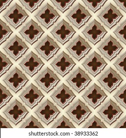 VECTOR Seamless wallpaper of a medieval stone wall.