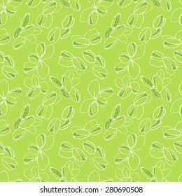 vector seamless wallpaper with a picture of pistachio