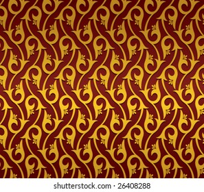Vector seamless wallpaper, retro style