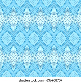 Vector Seamless Wallpaper. Vintage Blue Pattern. Retro Color Background