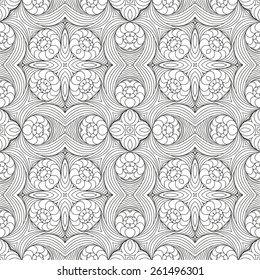 Vector Seamless Wallpaper. Vintage Pattern. Retro Background