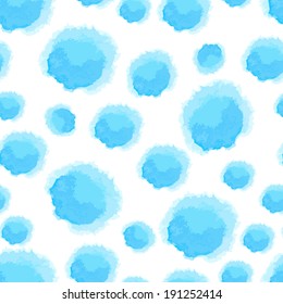 Vector seamless watercolor dots background