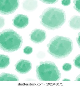 Vector seamless watercolor dots background