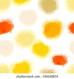 Vector seamless watercolor dots background