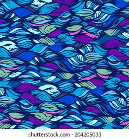 Vector seamless wave pattern