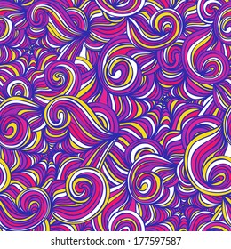 Vector seamless wave pattern. Vector seamless abstract pattern.