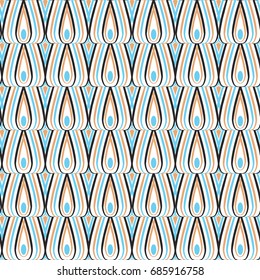 Vector seamless waved pattern