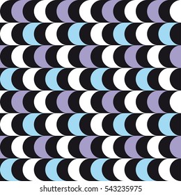 Vector Seamless Waves In Vintage Style
