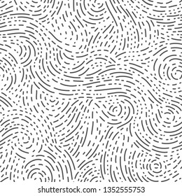 vector seamless wavy abstract simple pattern of tiny lines and dots