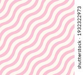 Vector seamless wavy lines pattern. Repeating geometric ripple pink stripes. Abstract simple monochrome background design.
